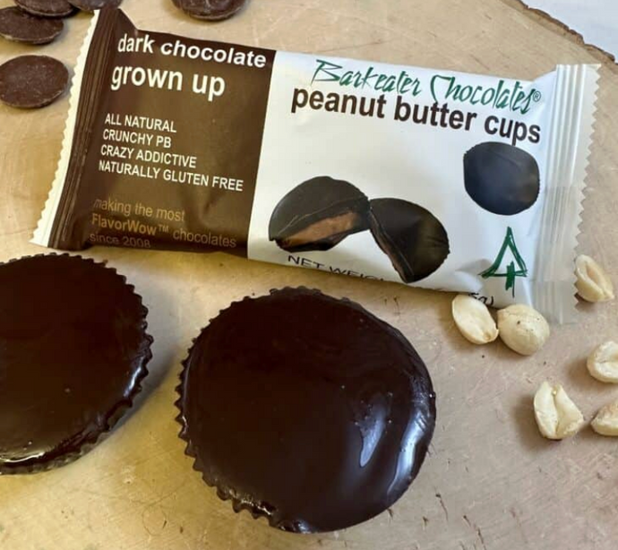 grown up dark chocolate peanut butter cup