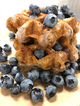 blueberry waffle with blueberries